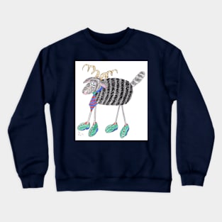 Ram dressed for action at the barn dance Crewneck Sweatshirt